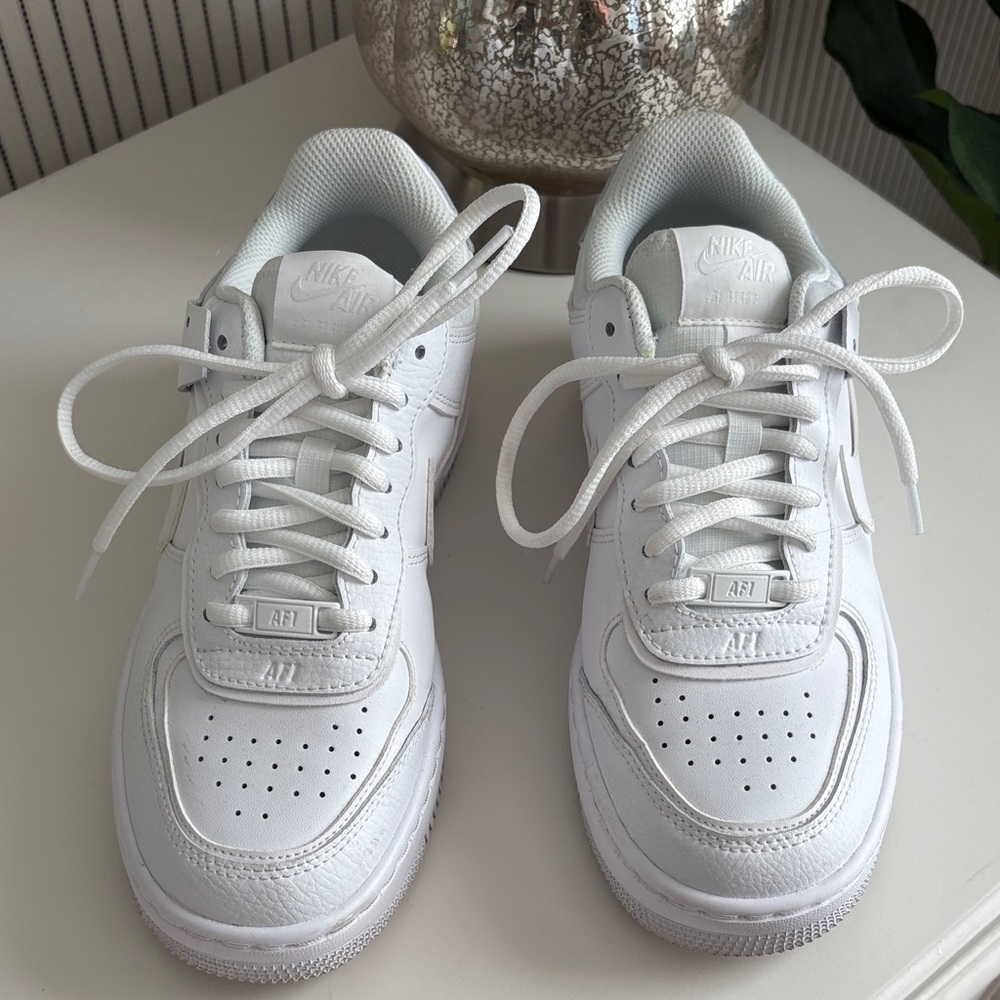 Nike Air Force 1 White Sneakers size 7